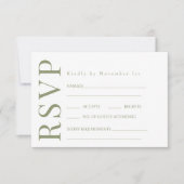 Meadow Floral Wildflower Bloom Bruiloft RSVP Kaart (Voorkant)