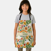 Meadow Florals Rainbow Aangepast patroon Schort (Insitu)
