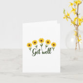 Meadow Flower Get Well Kaart (Gele Bloem)