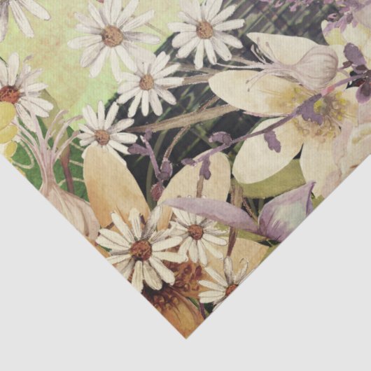 Meadow Flower Jersey Koe Tissuepapier (Detail)