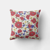 Meadow Flower Poppy Cushion Kussen (Achterkant)