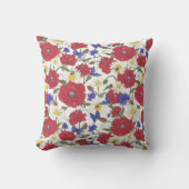 Meadow Flower Poppy Cushion Kussen (Voorkant)