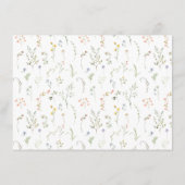 Meadow Flower Vrijgezellenfeest Recept Kaart (Achterkant)