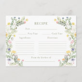 Meadow Flower Vrijgezellenfeest Recept Kaart (Voorkant)
