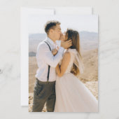 Meadow Flower Wildflower Boho Bewaar de datum foto Kaart (Achterkant)