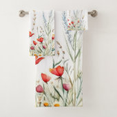 Meadow Flowers and Lavender Bad Handdoek (Insitu)