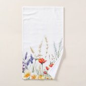 Meadow Flowers and Lavender Bad Handdoek (Handdoek)