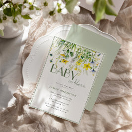 Meadow Flowers Baby in Bloom Baby shower Kaart
