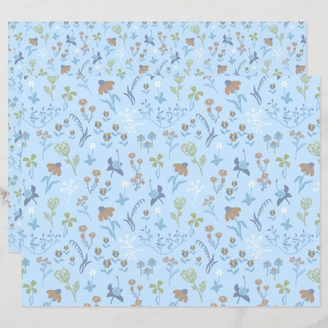Meadow Flowers Blue (Voorkant / Achterkant)