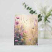 Meadow Flowers Briefkaart (Staand voorkant)