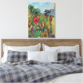 Meadow Flowers Canvas Afdruk (Insitu (Slaapkamer))