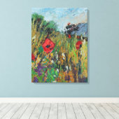 Meadow Flowers Canvas Afdruk (Insitu (Houten vloer))
