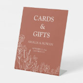 Meadow Flowers Kaarten & Cadeaus Wedding Reclamebord Met Voetstuk (Voorkant)