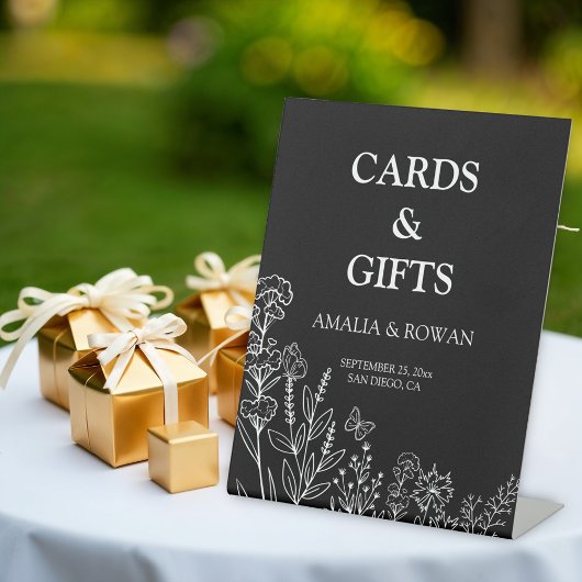 Meadow Flowers Kaarten & Cadeaus Wedding Reclamebord Met Voetstuk