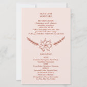 Meadow Flowers Misty Roos Wedding Budget Menu (Achterkant)