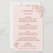Meadow Flowers Misty Roos Wedding Budget Menu (Voorkant)