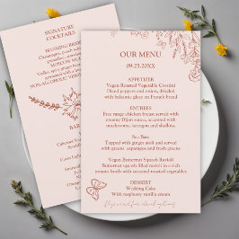 Meadow Flowers Misty Roos Wedding Budget Menu