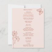 Meadow Flowers Misty Roos Wedding Budget Programma (Achterkant)