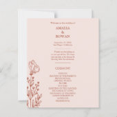 Meadow Flowers Misty Roos Wedding Budget Programma (Voorkant)