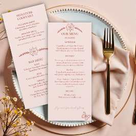 Meadow Flowers Misty Roos Wedding Menu