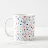 Meadow Flowers Modern Floral Pattern Koffiemok (Links)