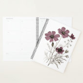  Meadow Flowers Pattern Roze Wit Dagboek Planner (Display)