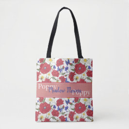 Meadow Flowers Poppy Tote Bag