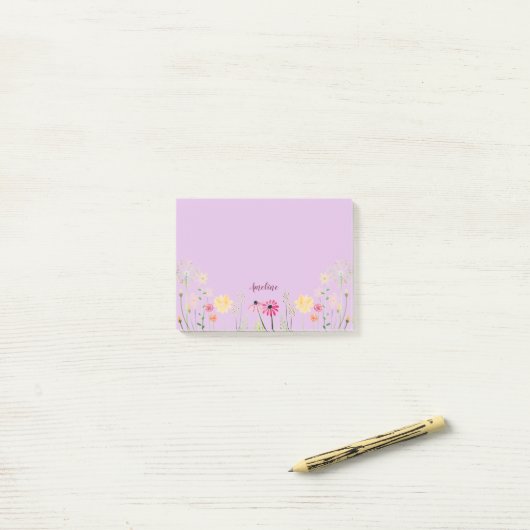 Meadow Flowers Post-it® Notes (Op bureau)