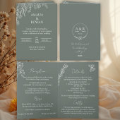 Meadow Flowers Sirocco Green All-in-One Wedding