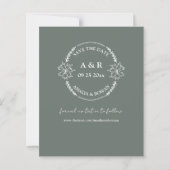 Meadow Flowers Sirocco Green Budget Opslaan van de (Achterkant)