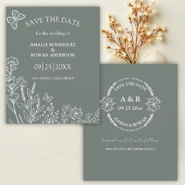 Meadow Flowers Sirocco Green Budget Opslaan van de