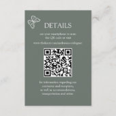 Meadow Flowers Sirocco Green Scan QR Details kaart (Voorkant)