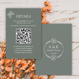 Meadow Flowers Sirocco Green Scan QR Details kaart