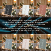 Meadow Flowers "The Bar" bruiloft Reclamebord Met Voetstuk