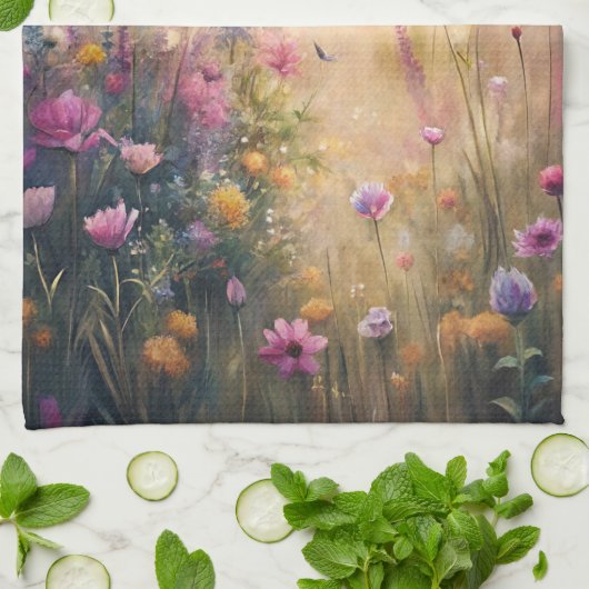 Meadow Flowers Theedoek (Gevouwen)