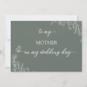 Meadow Flowers to my mother Thank You kaart (Voorkant)