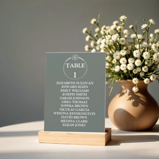 Meadow Flowers Trouwtafel Zitting Grafiek Kaarten