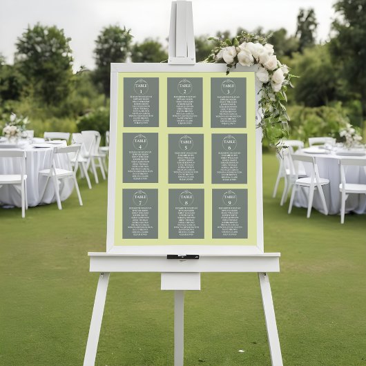 Meadow Flowers Trouwtafel Zitting Grafiek Kaarten