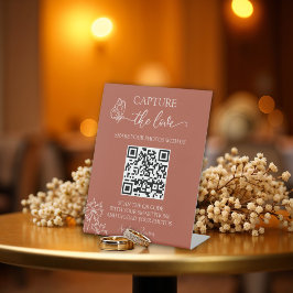 Meadow Flowers veroveren de liefdesbruiloft Reclamebord Met Voetstuk