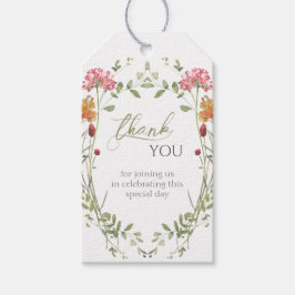 Meadow Flowers Watercolor Baby Shower Thanks  Cadeaulabel