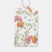 Meadow Flowers Watercolor Baby Shower Thanks  Cadeaulabel (Achterkant)