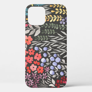 Meadow Flowers: Waterverf Bloemen Naadloos Case-Mate iPhone Case