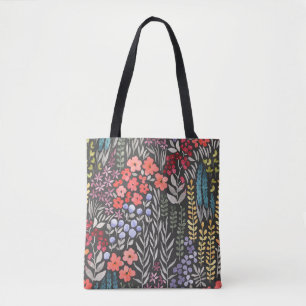 Meadow Flowers: Waterverf Bloemen Naadloos Tote Bag