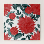 Meadow Flowers:  Waterverf Naadloos Legpuzzel (Horizontaal)