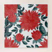 Meadow Flowers:  Waterverf Naadloos Legpuzzel (Verticaal)