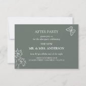 Meadow Flowers Wedding After - Feest Kaart (Voorkant)