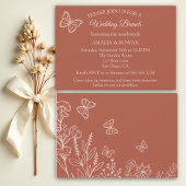 Meadow Flowers Wedding Brunch Kaart