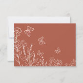 Meadow Flowers Wedding Brunch Kaart (Achterkant)