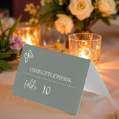 Meadow Flowers Wedding Place Card Kaart