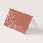 Meadow Flowers Wedding Place Card Kaart (Achterkant)